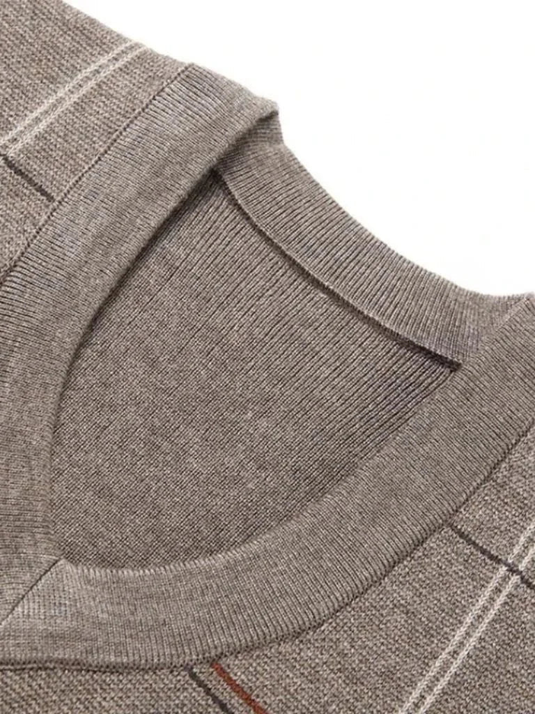 Academic Checkered Knit Vest | Savile & Co.
