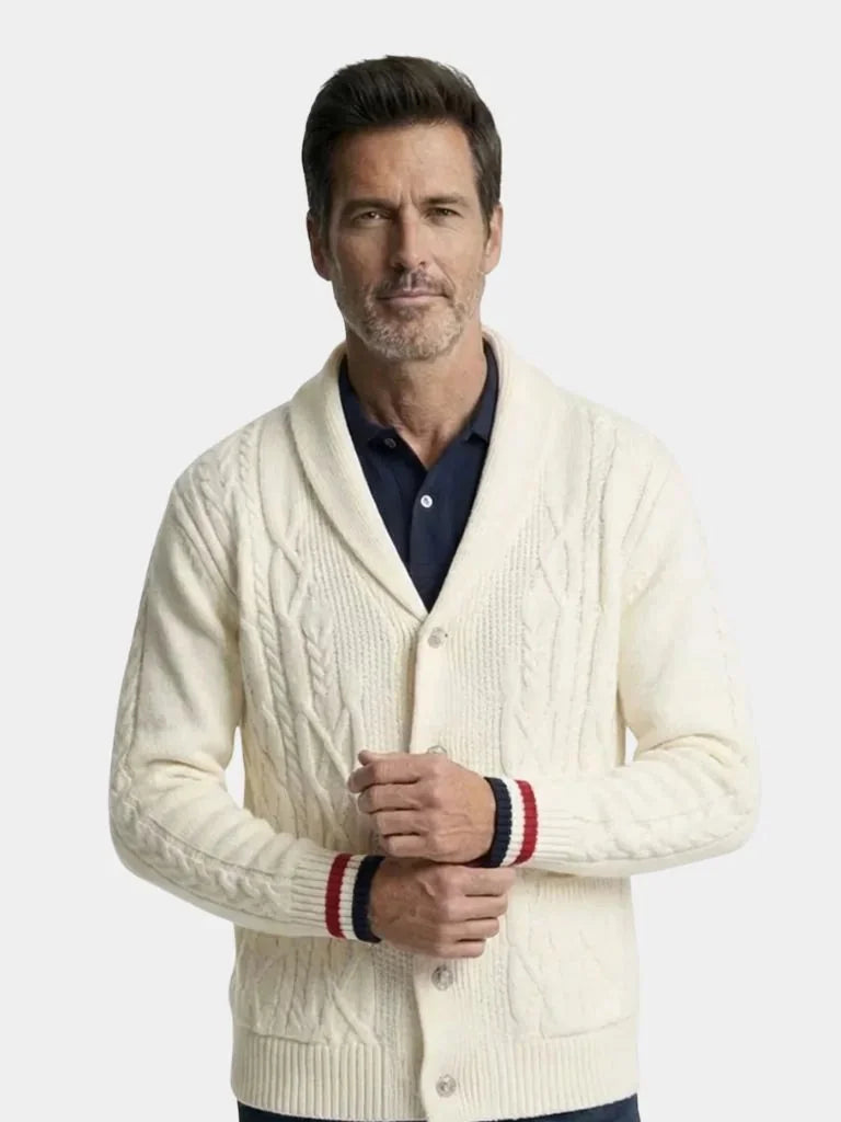 Academy Shawl-Neck Knit | Savile & Co.