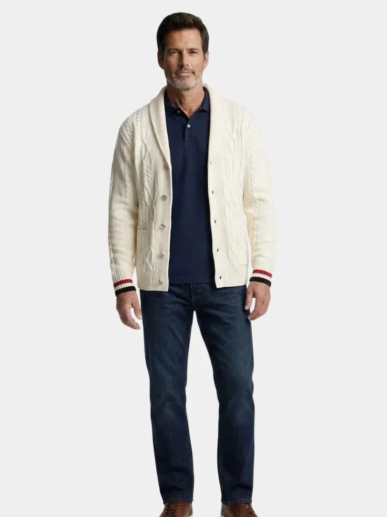 Academy Shawl-Neck Knit | Savile & Co.