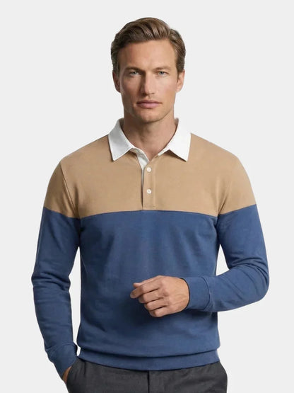 Alpine Zip-Neck Polo Pullover | Savile & Co.