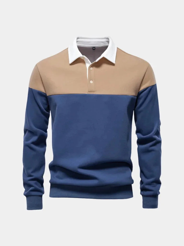 Alpine Zip-Neck Polo Pullover | Savile & Co.
