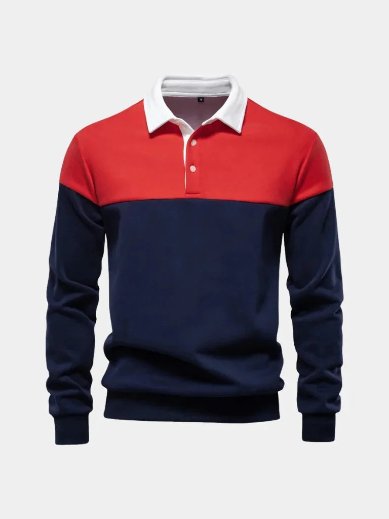 Alpine Zip-Neck Polo Pullover | Savile & Co.
