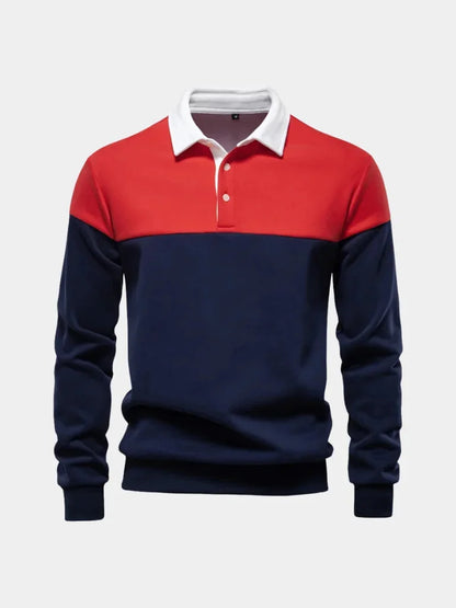 Alpine Zip-Neck Polo Pullover | Savile & Co.