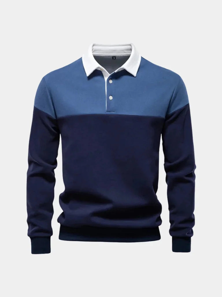 Alpine Zip-Neck Polo Pullover | Savile & Co.