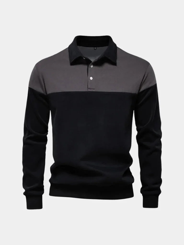 Alpine Zip-Neck Polo Pullover | Savile & Co.