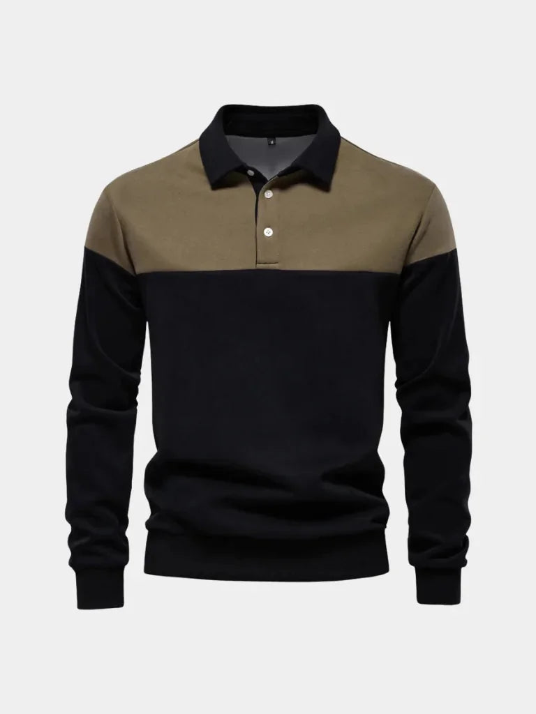 Alpine Zip-Neck Polo Pullover | Savile & Co.