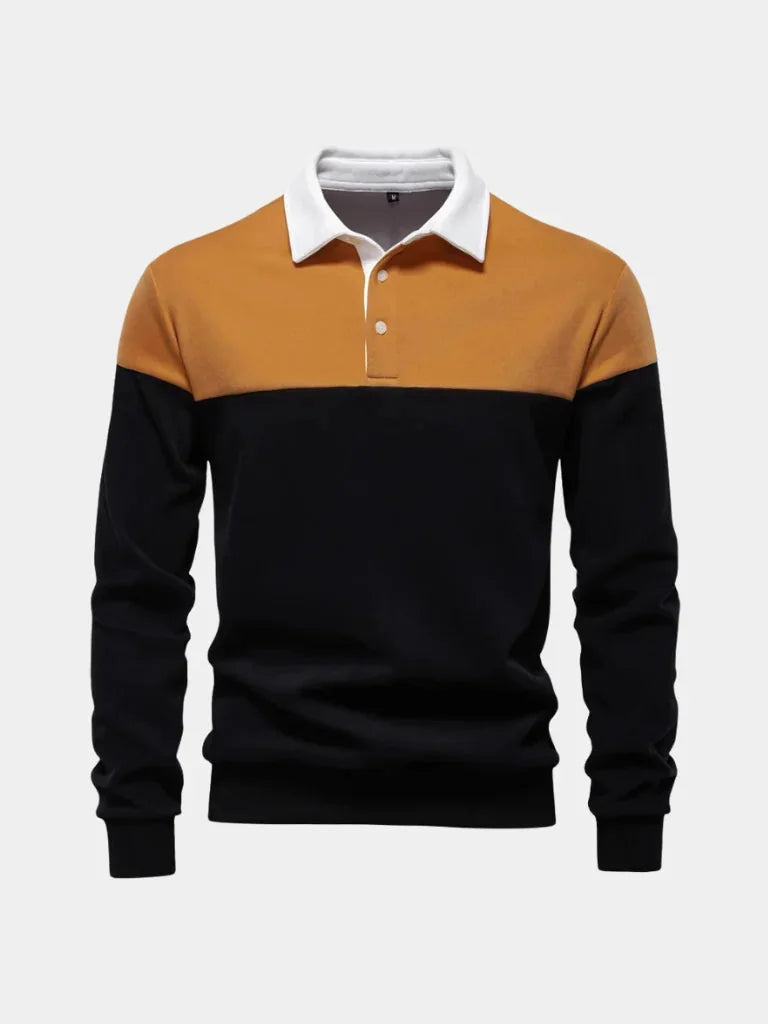 Alpine Zip-Neck Polo Pullover | Savile & Co.
