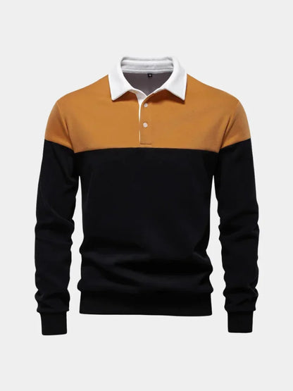 Alpine Zip-Neck Polo Pullover | Savile & Co.