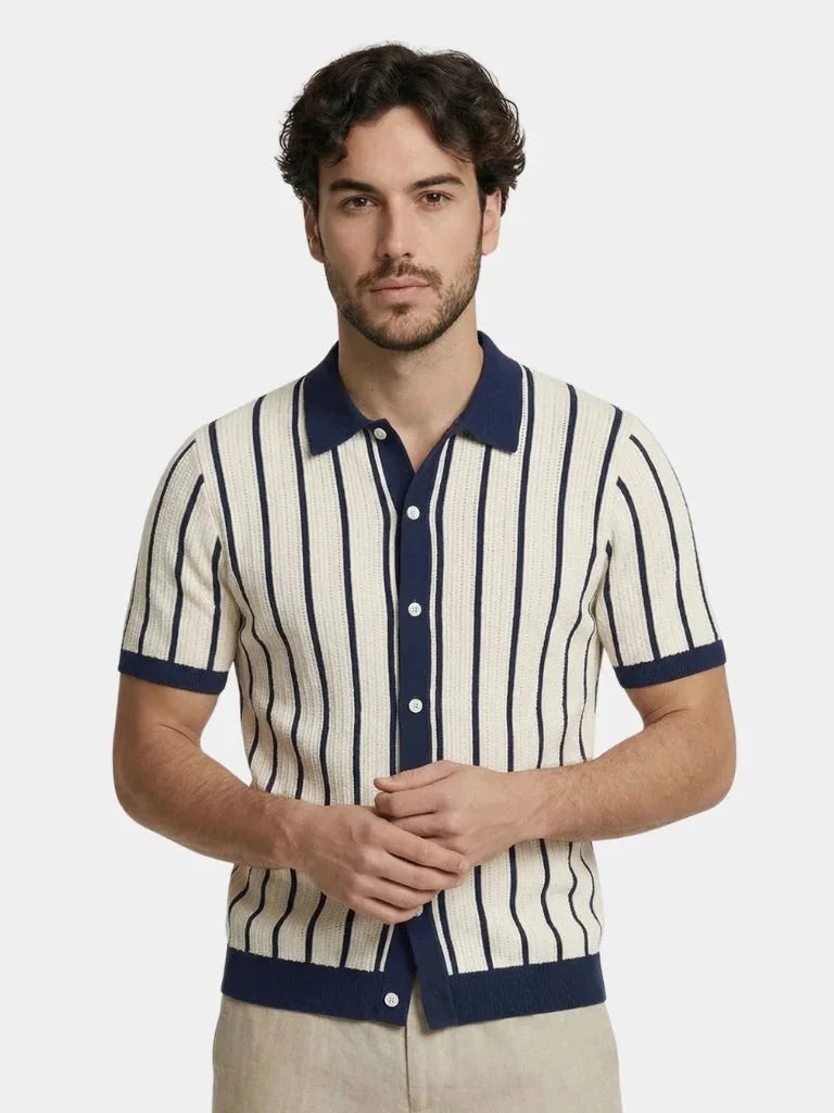 Atlantic Frame Knit Polo | Savile & Co.