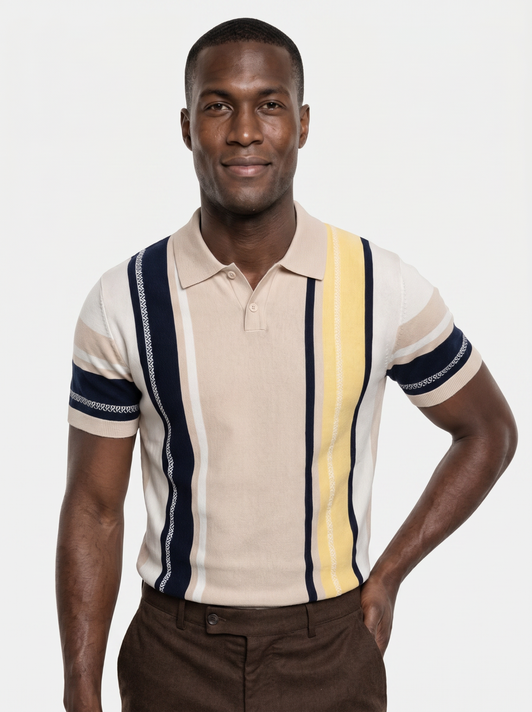 Sundown Stripes Polo | Savile & Co.