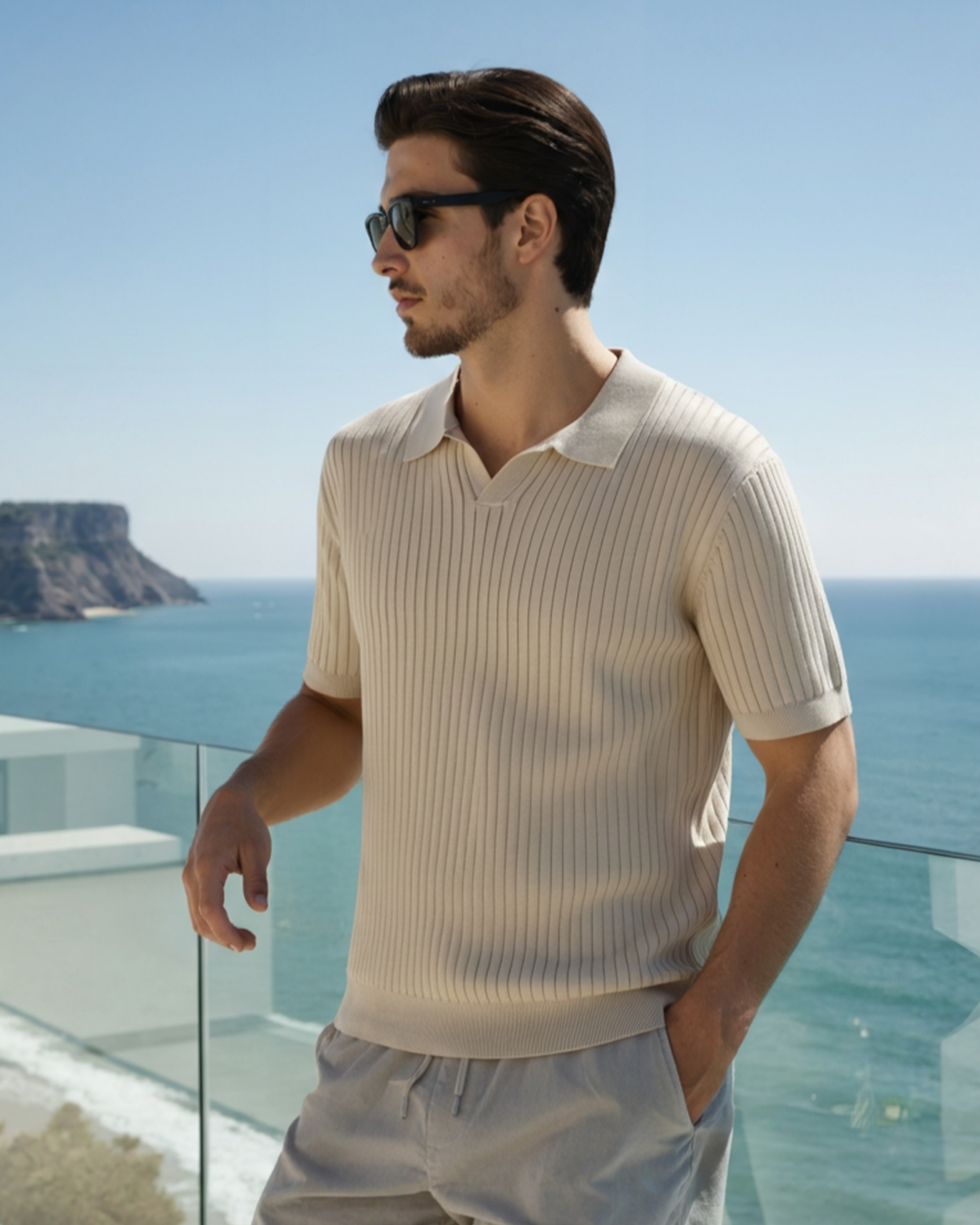 Premium Ribbed Polo - Savile & Co.