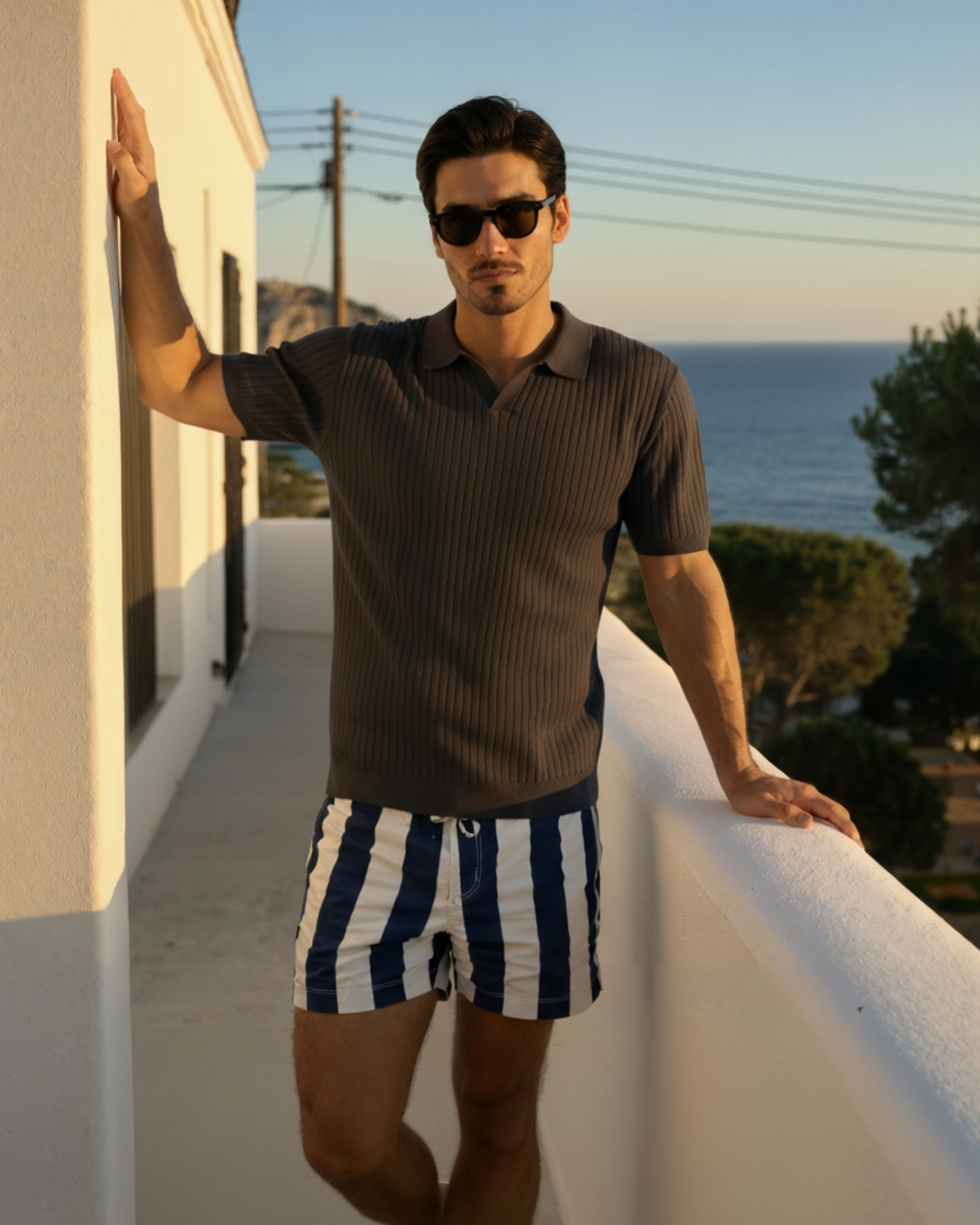 Premium Ribbed Polo | Savile & Co.