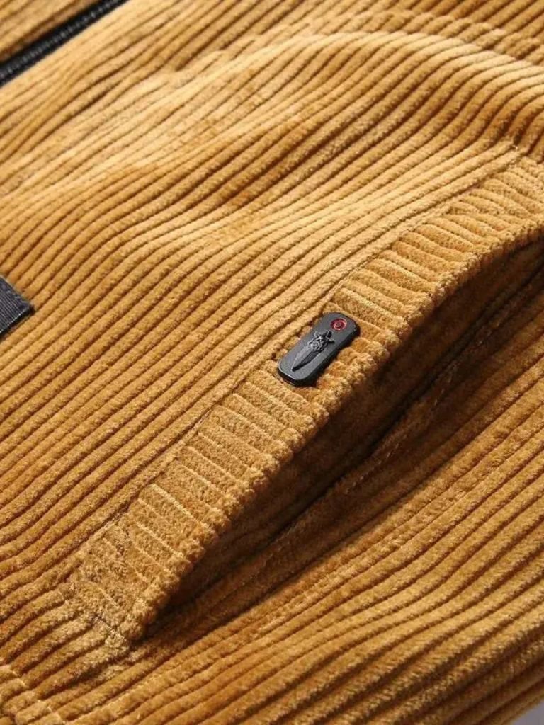 Thermal Windbreaker Corduroy Jacket | Savile & Co.