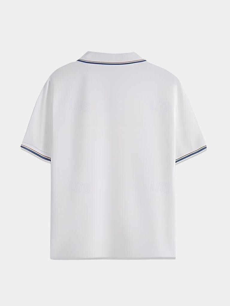Timeless Black V-Neck Polo | Savile & Co.