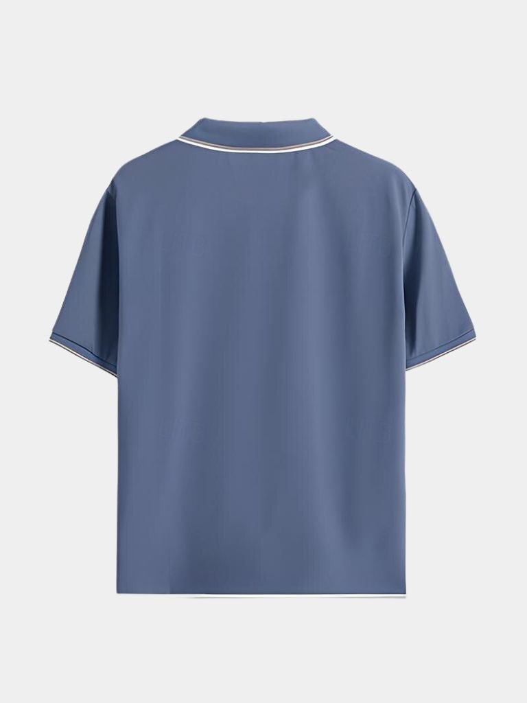 Timeless Black V-Neck Polo | Savile & Co.