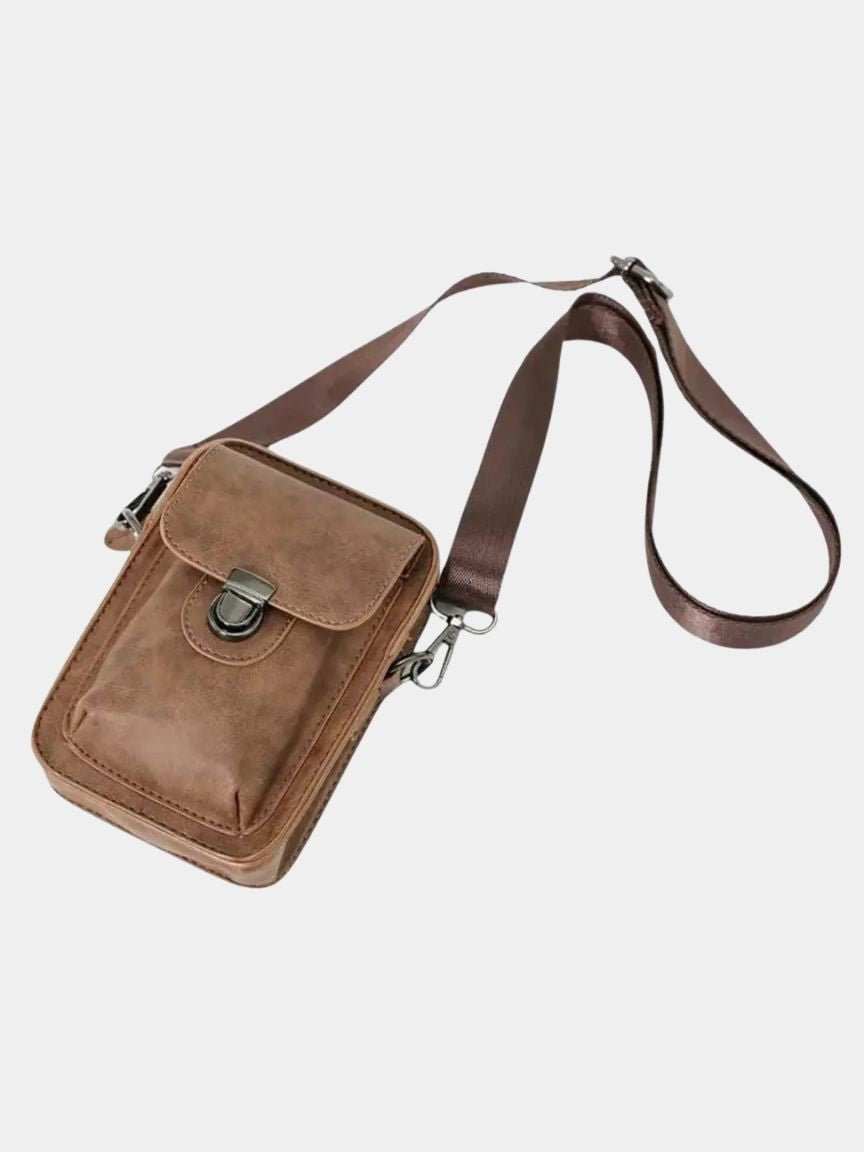 Vintage Mini Leather Crossbody Shoulder Bag | Savile & Co.