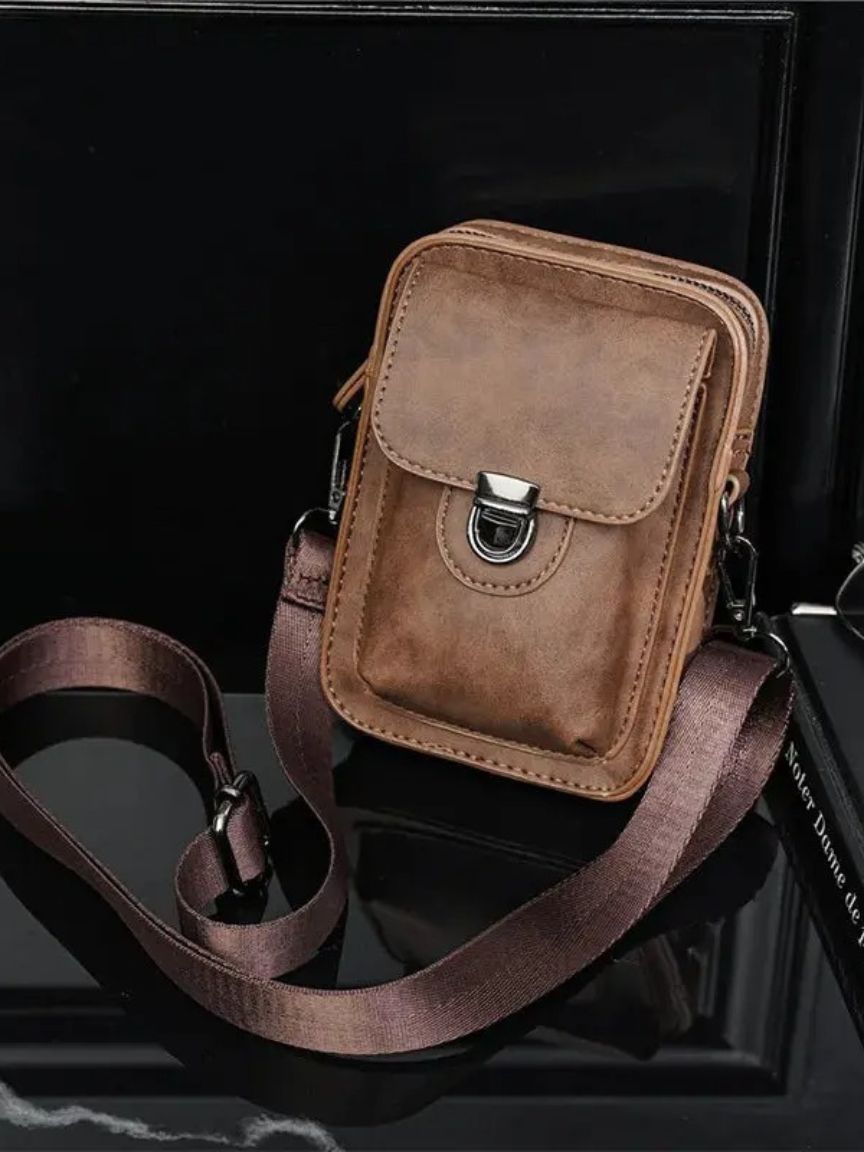 Vintage Mini Leather Crossbody Shoulder Bag | Savile & Co.