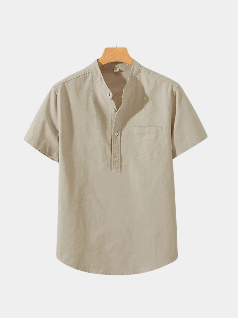 White Wellspring Linen T-Shirt | Savile & Co.
