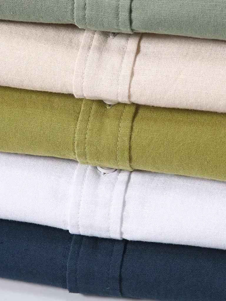 White Wellspring Linen T-Shirt | Savile & Co.