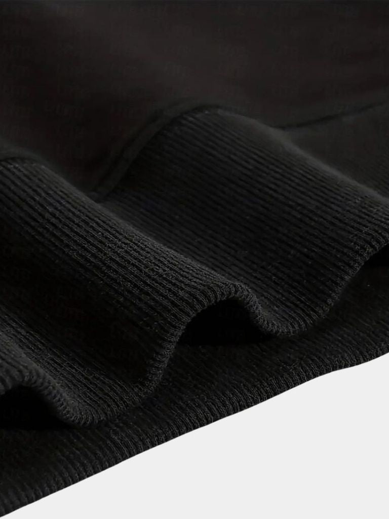 Zip Black Lapel Sports Sweatshirt | Savile & Co.